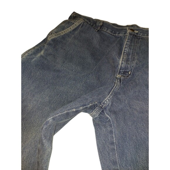 Vintage Carhartt Dungaree Fit Medium Wash Denim Work Carpenter Pants Sz 38x30 - Picture 3 of 10